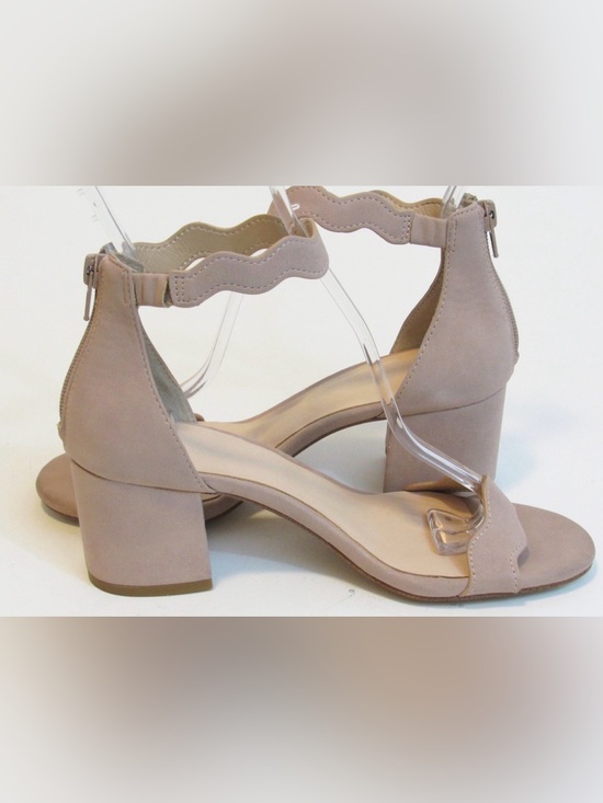 INC International Concepts Shoes - Women's INC Almond Scalloped Block Heel Sandals 9M